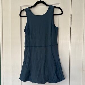 Blue Halara Exercise Dress with Built in Shorts